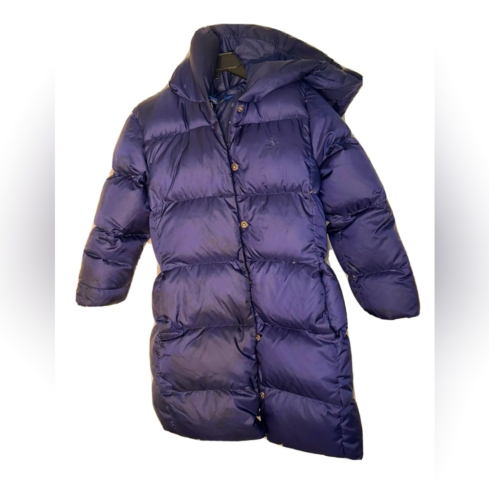 Ralph Lauren Water-Resistant Down Long Coat Girls Size 6